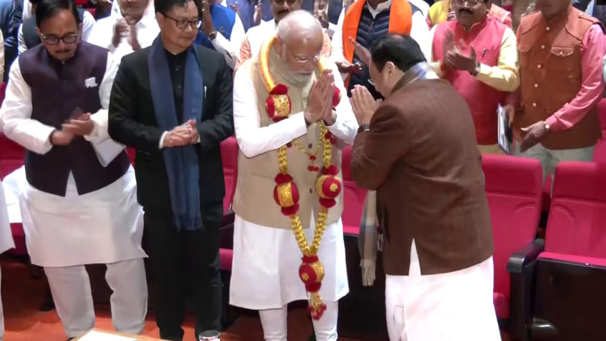 BJP Parliamentary Party meeting JP Nadda felicitates Prime Minister Narendra Modi for Union Budget 2023 Update