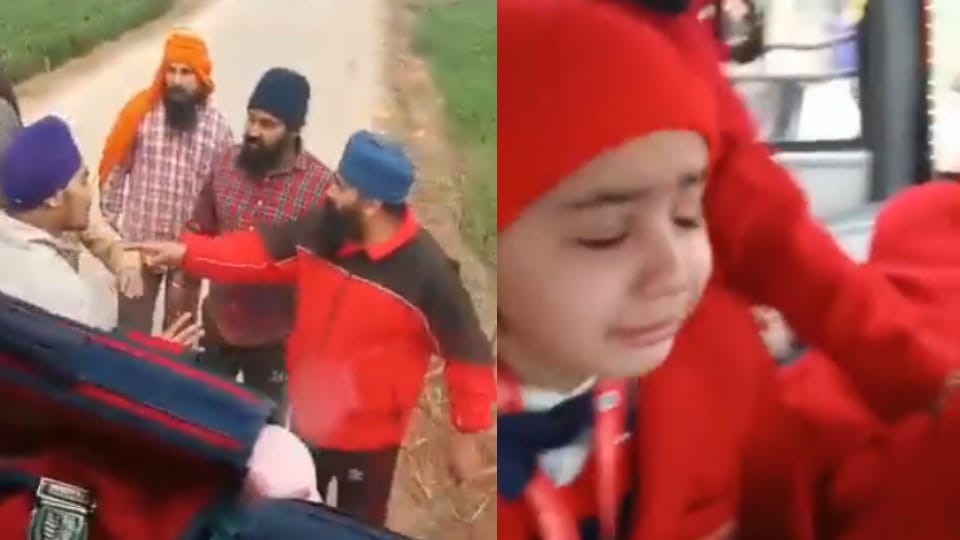 Dog died after coming under school bus in Gurdaspur, owner attacked bus with swords