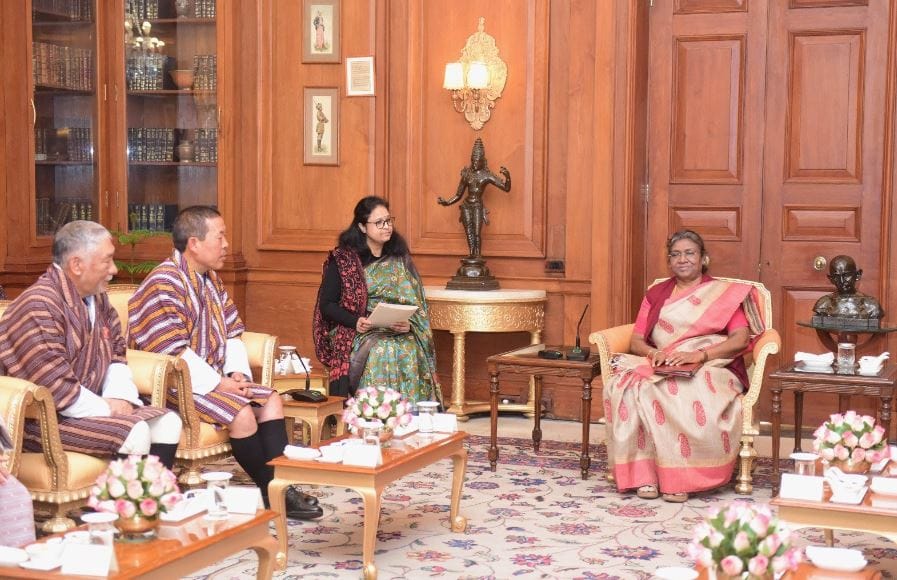 bhutan national assembly speaker Wangchuk Namgyel meet on the President of India Draupadi Murmu