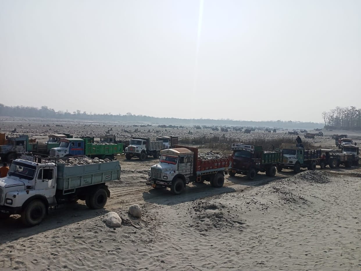 Mining started in Sharda, evacuation from 393 vehicles on the first day