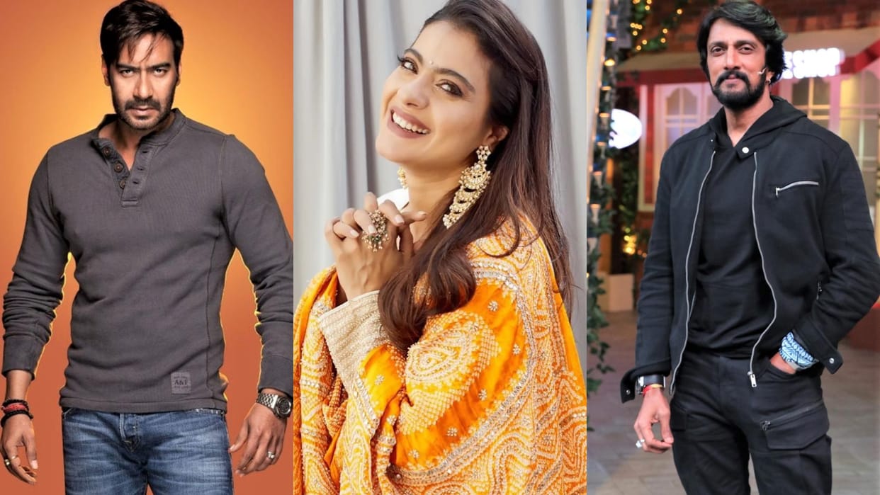 Kiccha Sudeep superstar wants to work with actress Kajol after South vs bollywood hindi fight with ajay devgn