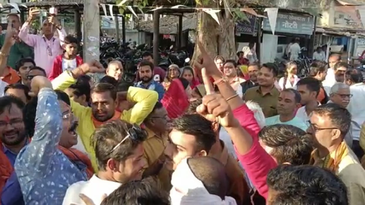hindu organizations protest against conversion in chhattisgarh balod