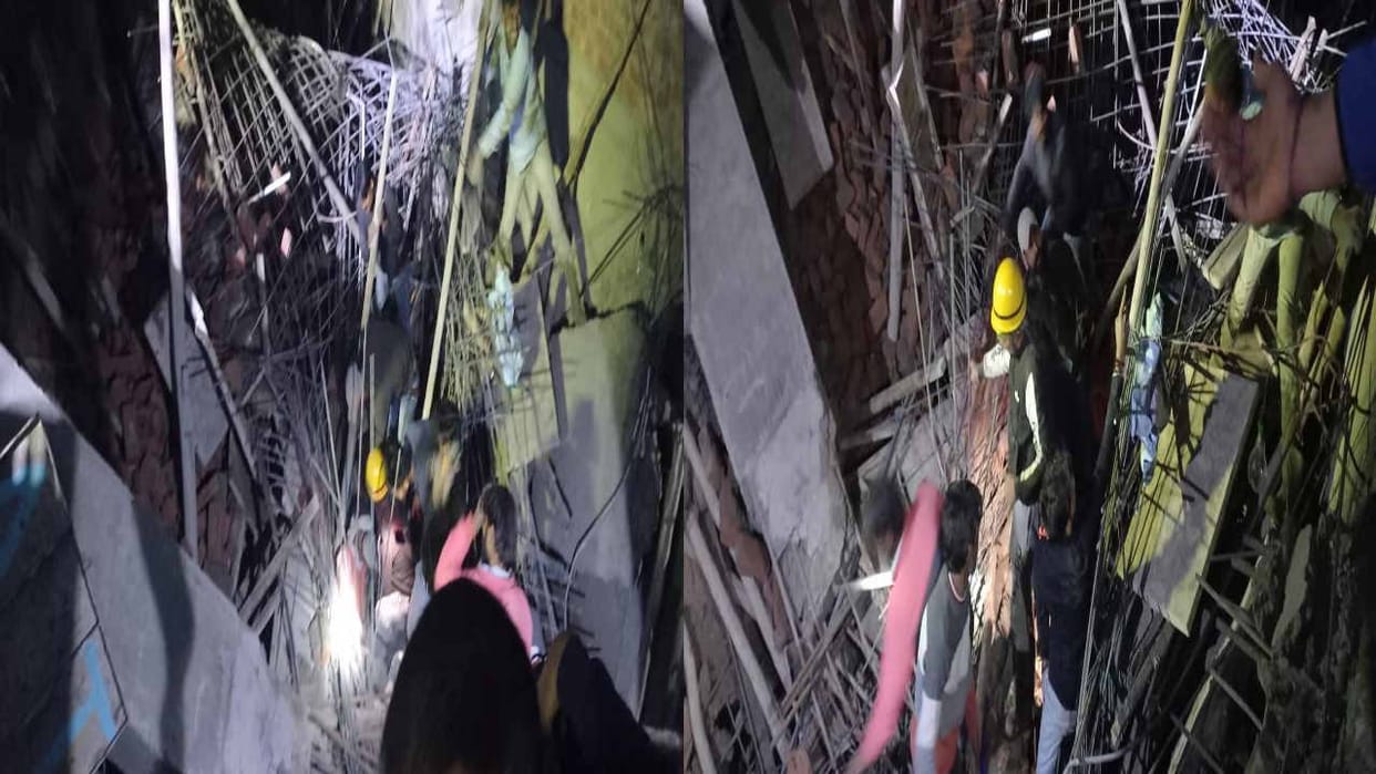 Lenter of under construction building collapsed in Baddi himachal
