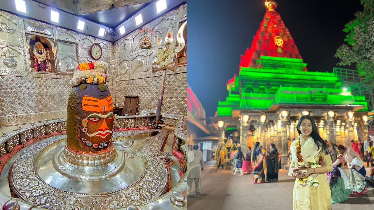 TV actress Simran Khanna participated in Mahakaleshwar Bhasma Aarti