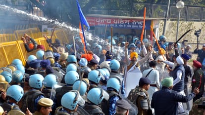 Violent protest demanding release of Sikh prisoners in Chandigarh