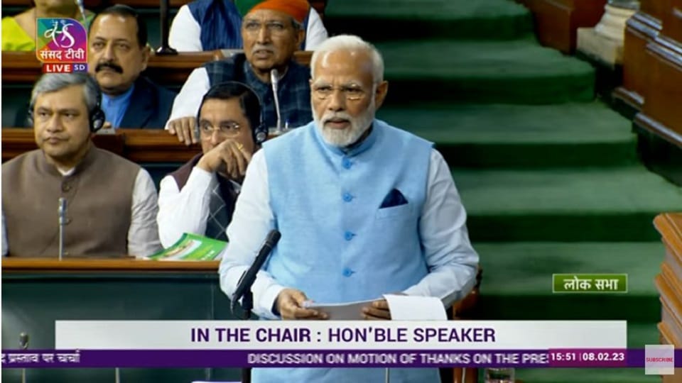 PM Modi to reply on 'Motion of Thanks' in Rajya Sabha today