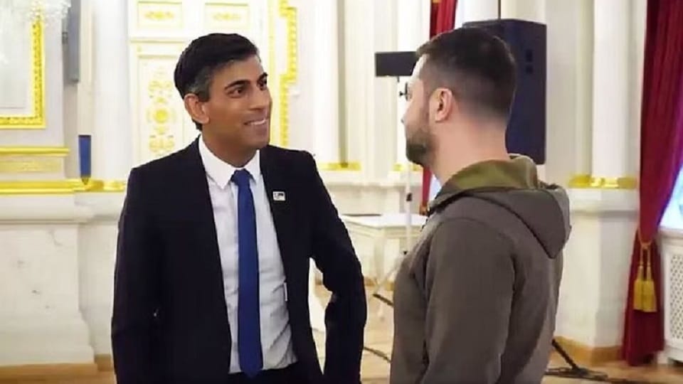 British PM Rishi Sunak welcomes Ukraine President Zelenskyy on surprise visit
