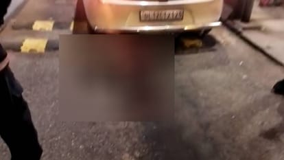 dead body of young man kept dragging for 12 KM after getting stuck in car in mathura