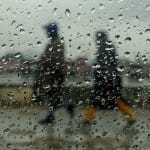 Rain in Srinagar file pic