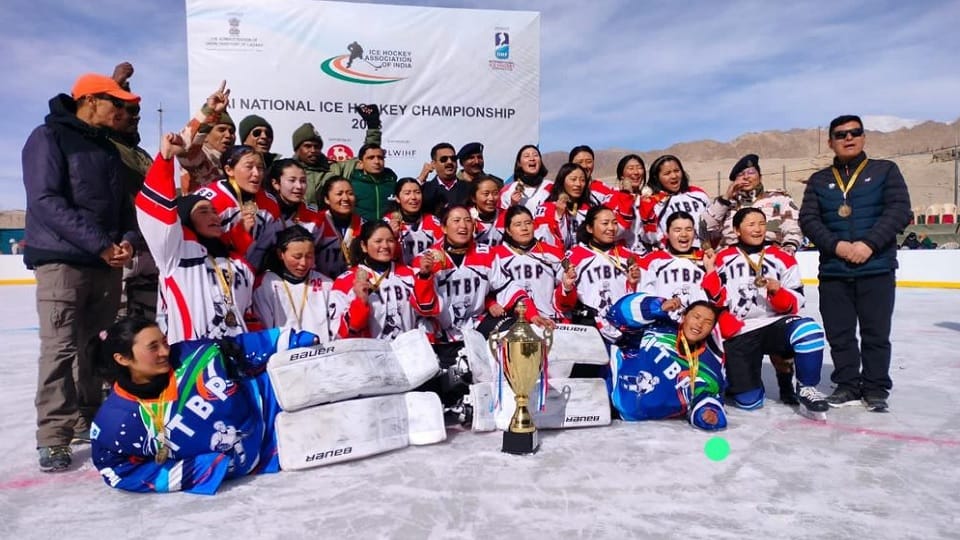 ITBP women players win national ice hockey tournament in Ladakh