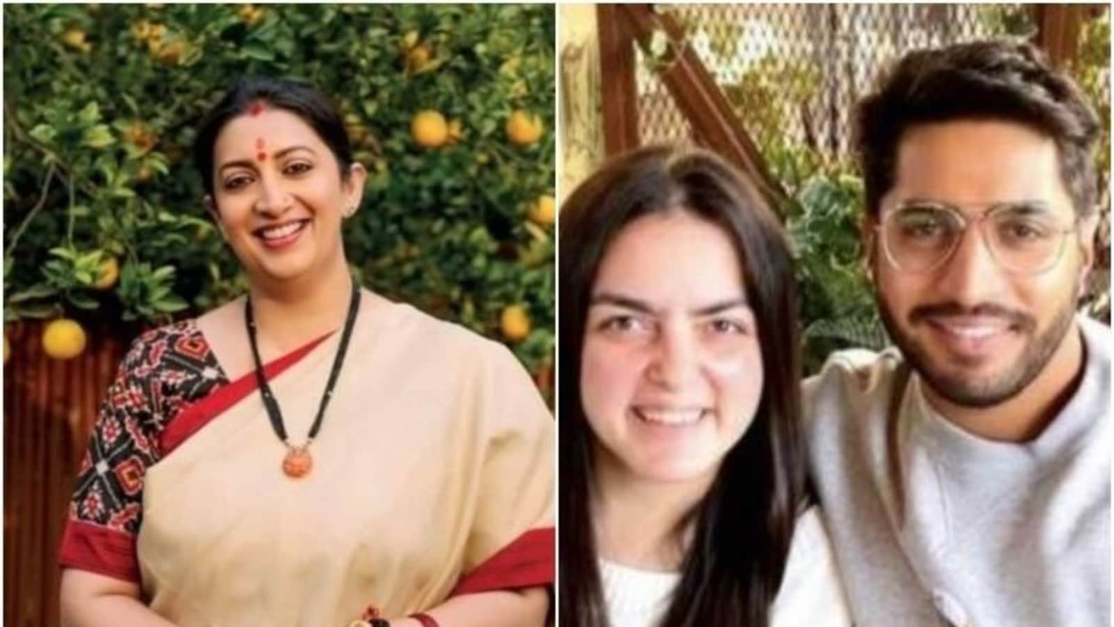 shanelle irani married with arjun bhalla see smriti irani daughter wedding first pic goes viral