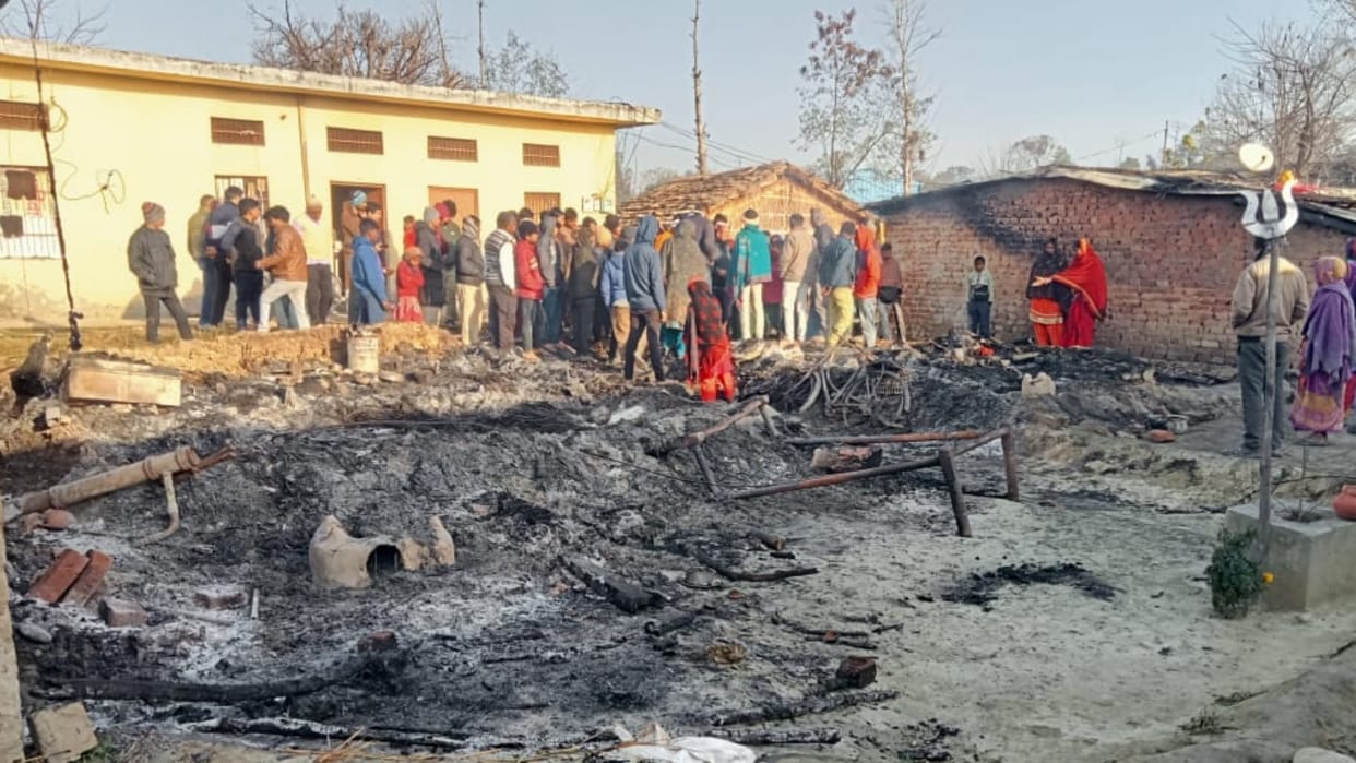 Fierce fire broke out in slums in Himachal Una, many children burnt alive