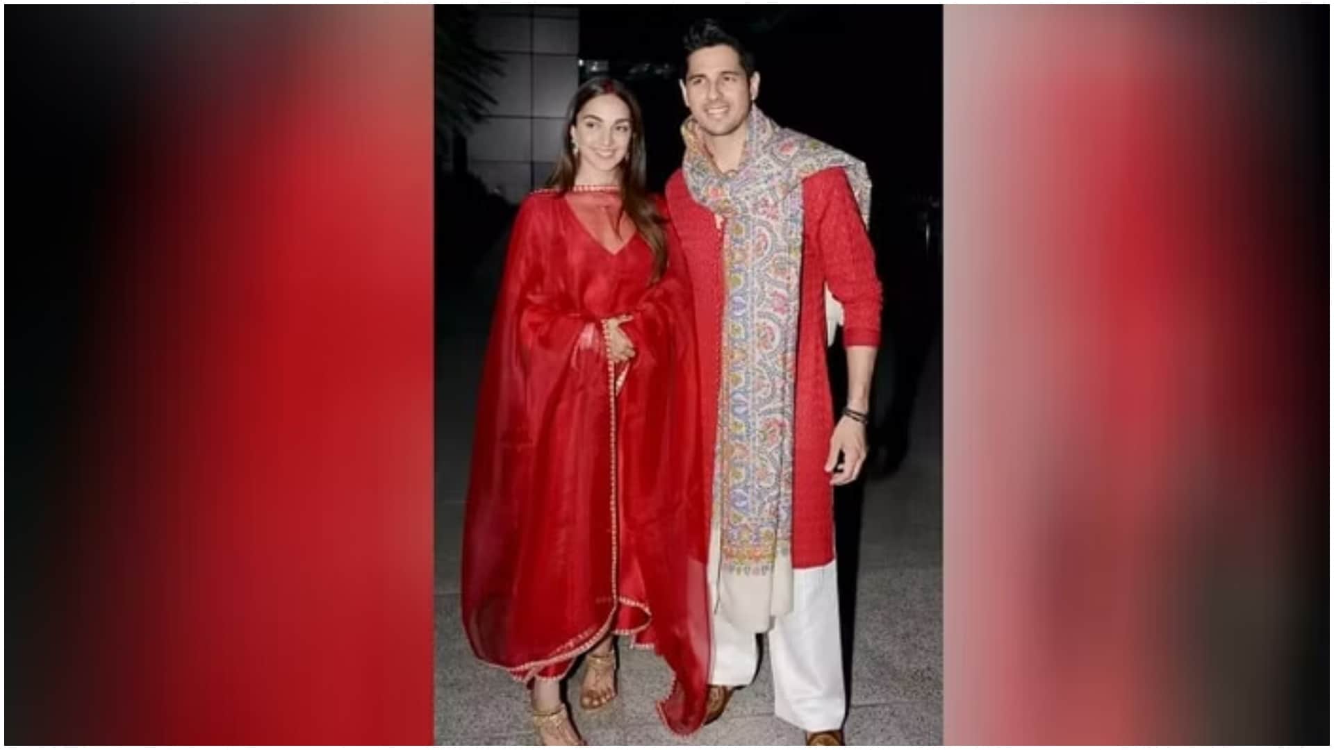 Sidharth Malhotra Kiara Advani grand welcome in delhi home couple danced on dhol video goes viral