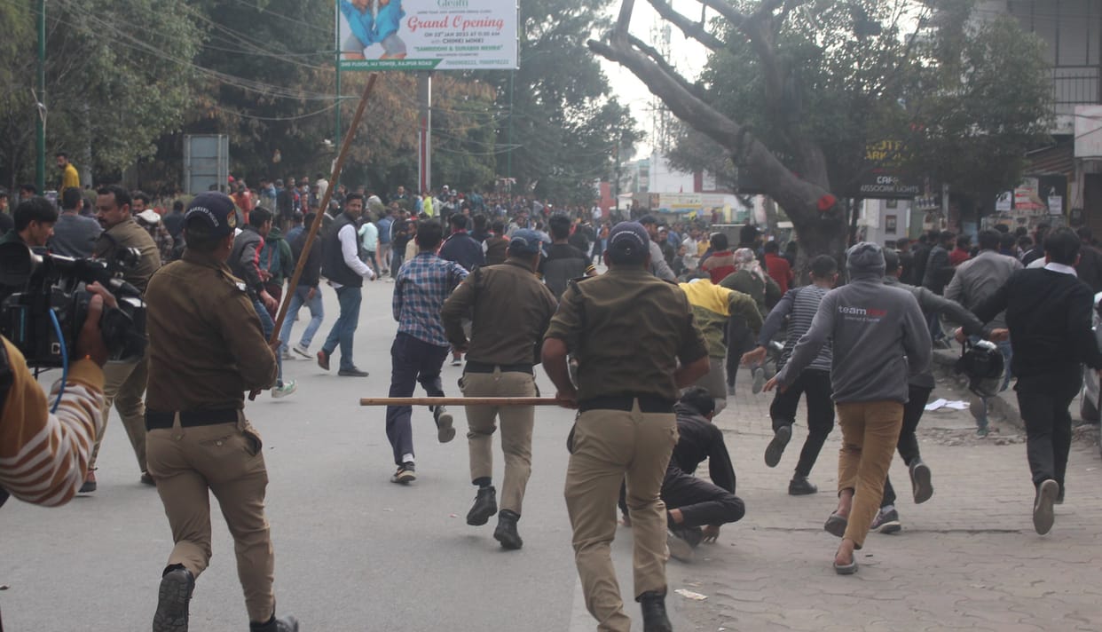 Uttarakhand Unemployed Youth Protest Police Lathicharge and Stone Pelting Photos