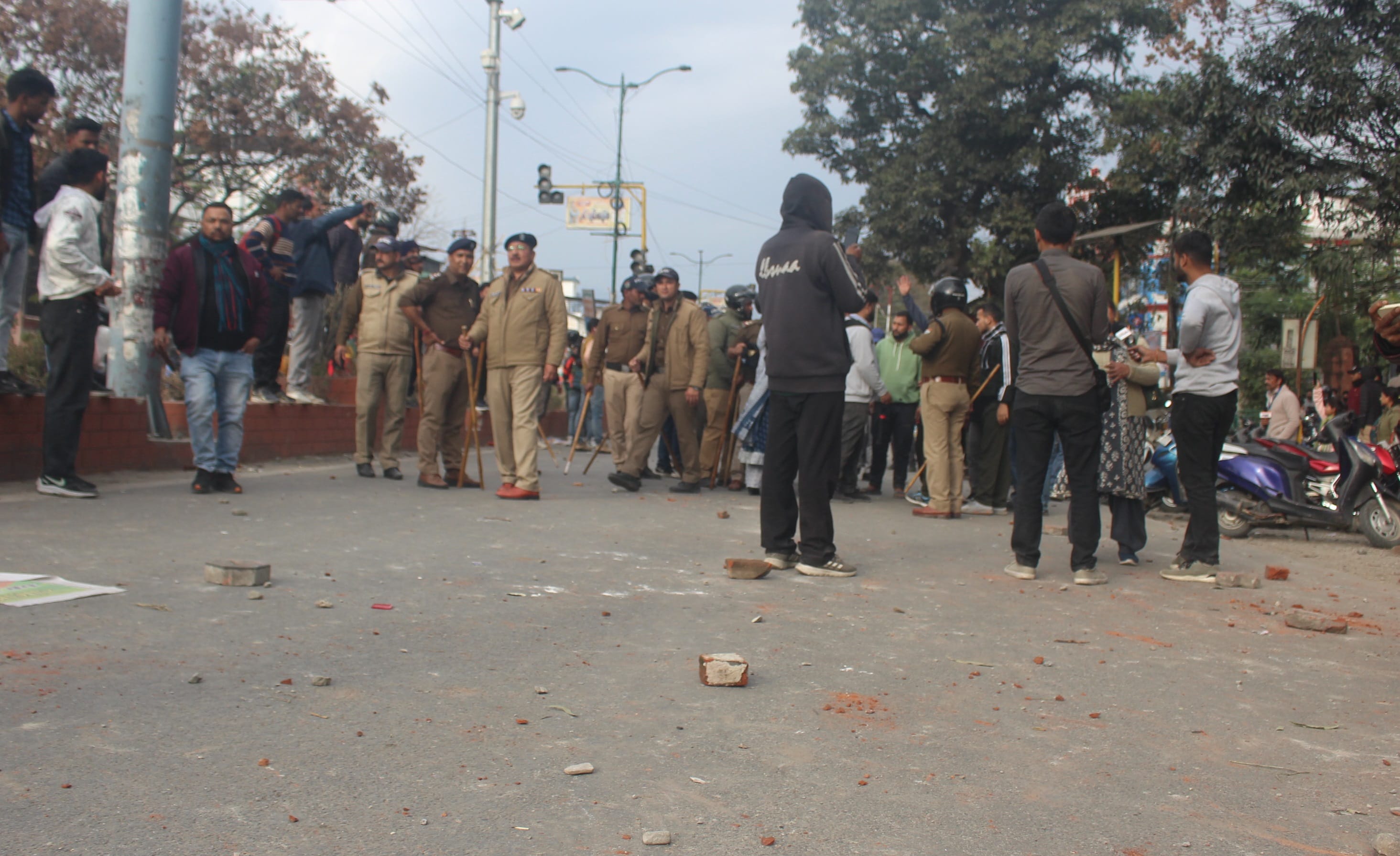 Uttarakhand Unemployed Youth Protest Police Lathicharge and Stone Pelting Photos