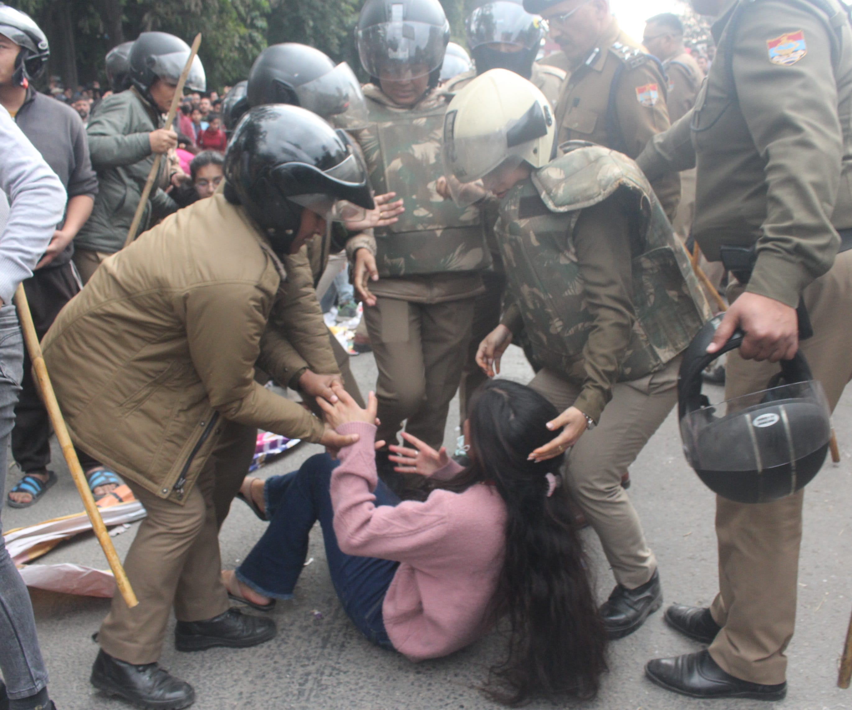 Uttarakhand Unemployed Youth Protest Police Lathicharge and Stone Pelting Photos