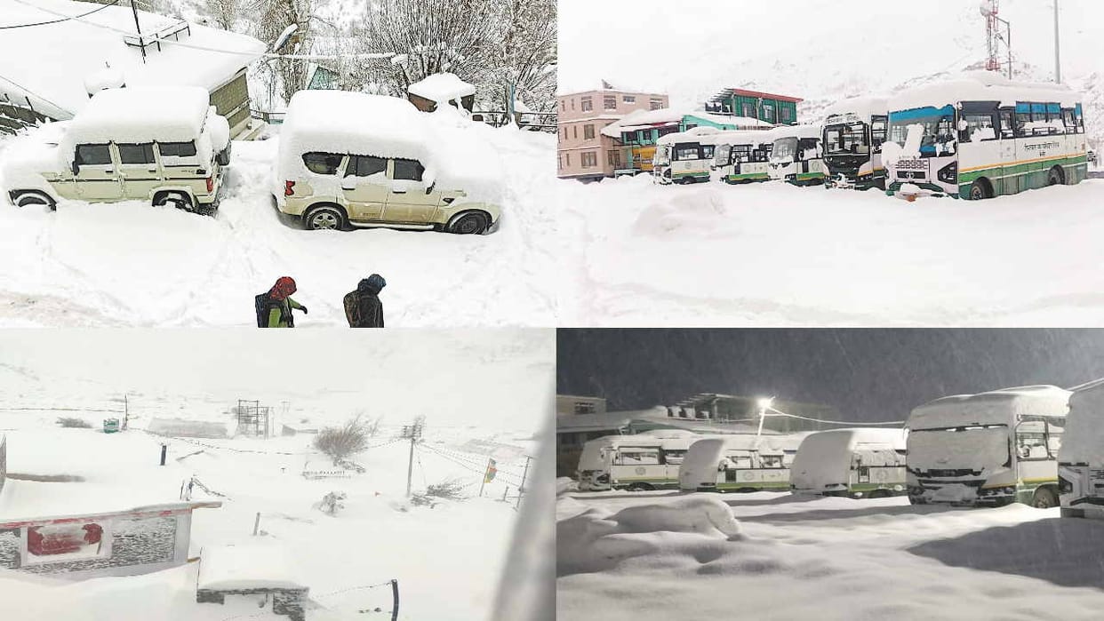 Himachal Weather: Avalanche at three places in Pangi-Lahaul, many roads closed due to snowfall in the state
