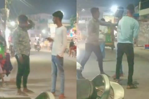 Bullies beat the student on the road in Kanpur, 13 slaps in 6 seconds,
