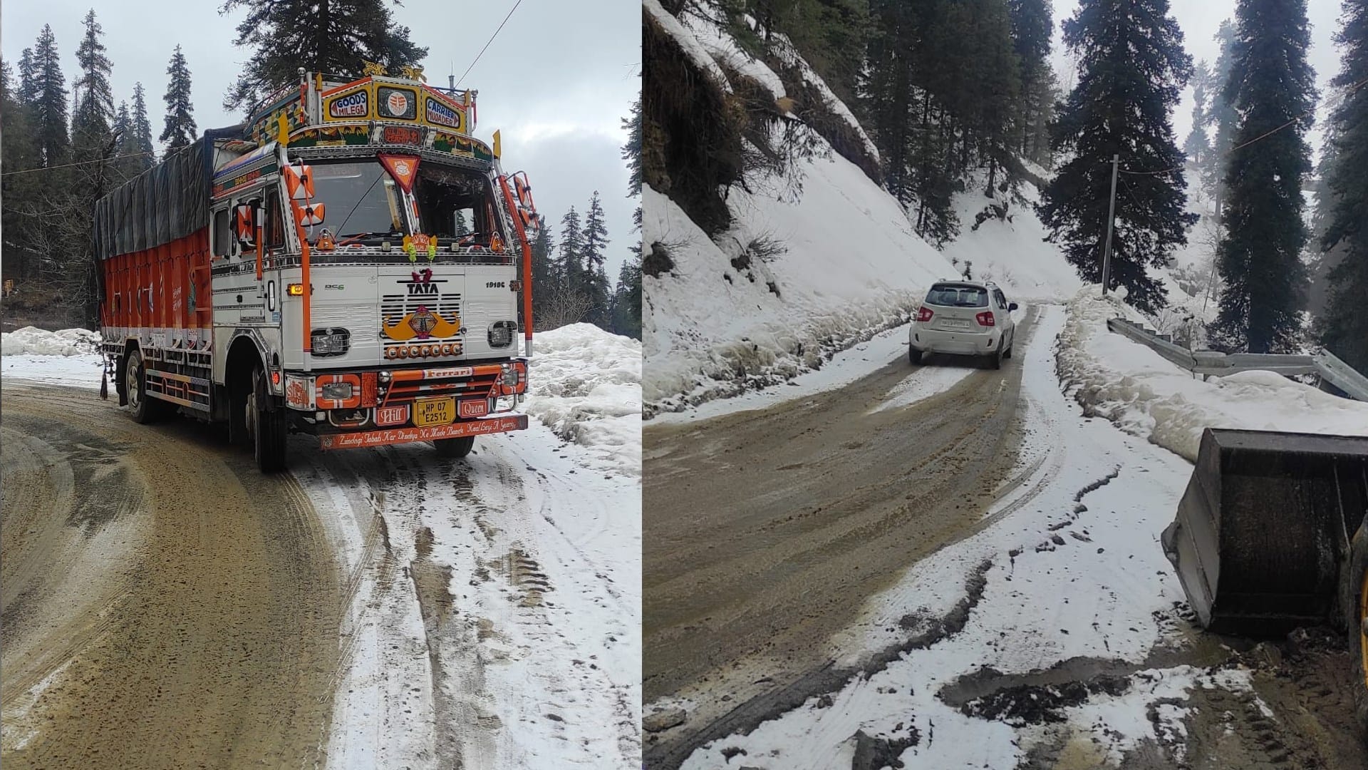 Himachal Pradesh traffic route change due to ATAL tunnel Heavy snowfall in mountains