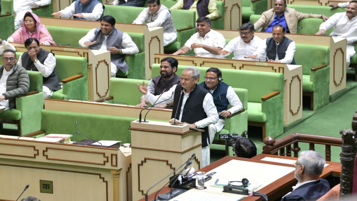 rajasthan budget 2023-24, Ashok Gehlot Apologies After Reading Old Budget