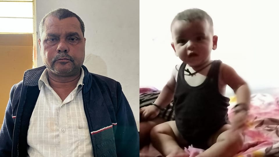 a one and a half year old child thrown on ground by a tantrik after giving him medicine he died In Khurja