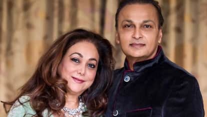 टीना अंबानी बाएं और अनिल अंबानी।