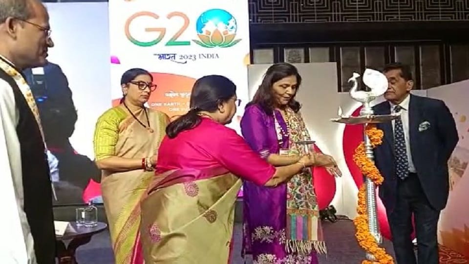 G-20 brainstorm on women empowerment Union Minister Smriti Irani inaugurated session