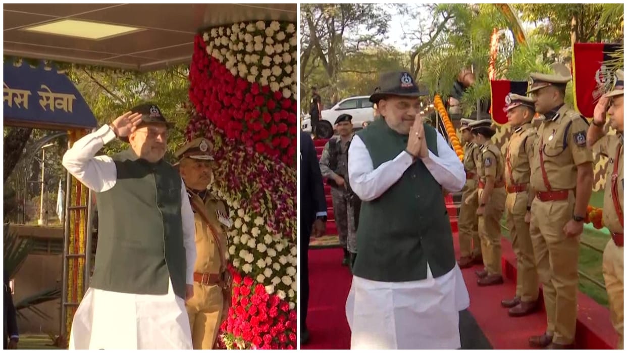 Hyderabad National Police Academy passing-out parade home minister Amit Shah review Dikshant parade