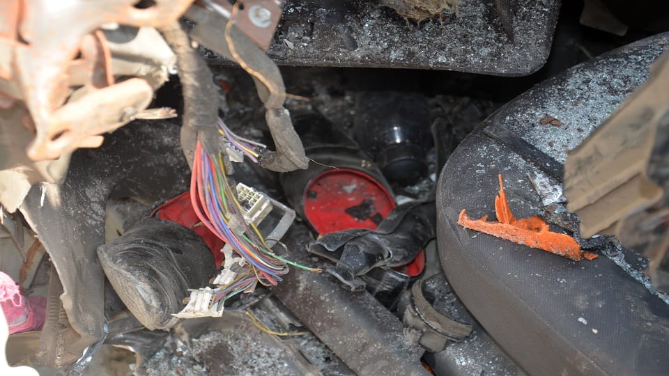 Three friends died after a speeding car collided with truck in Bareilly