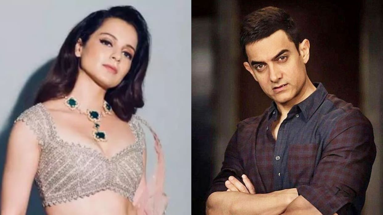 Kangana ranaut tweet on aamir khan call actor bechara on columnist  shobhaa de book launch video goes viral