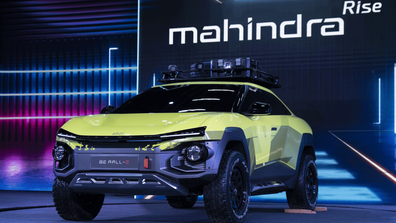 mahindra showcased worlds fastest electric car pininfarina battista and two electric suv BE 05 and xuv e9