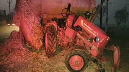 Meerut: Three people died and many were injured in a truck collision in Lavad