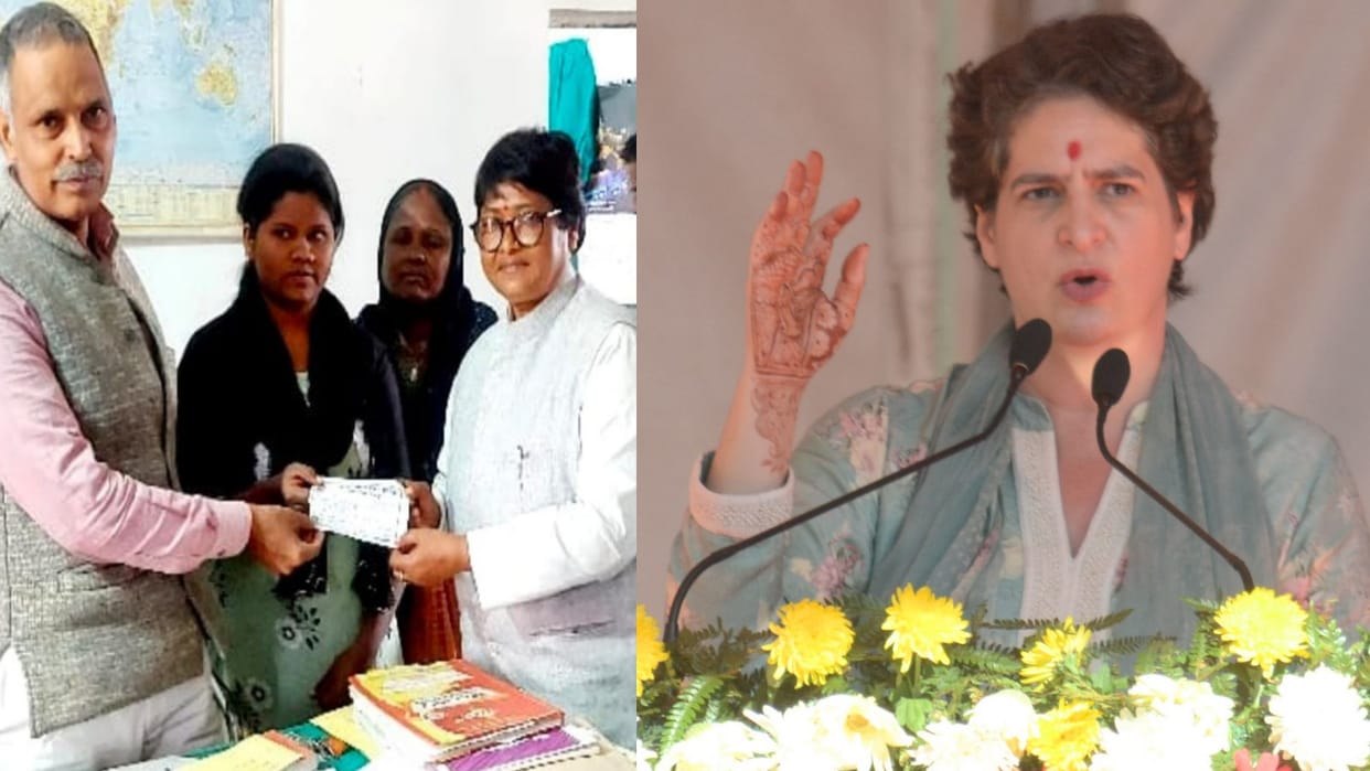 Priyanka Gandhi deposited school fees of daughter of a female auto driver