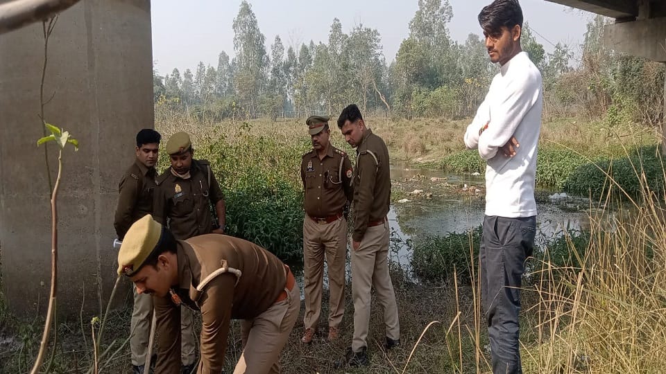 remains of cattle found lying on the river bank in bareilly