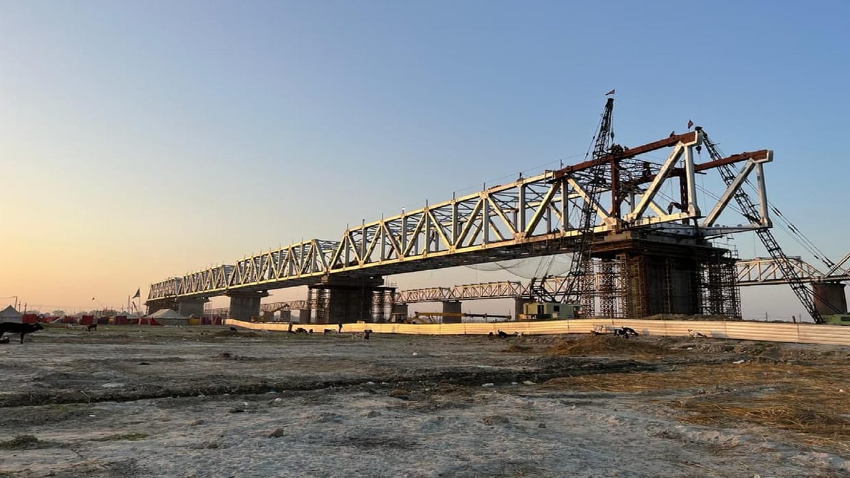 75 crores received for Ganga bridge, target to complete the work by the end of this year