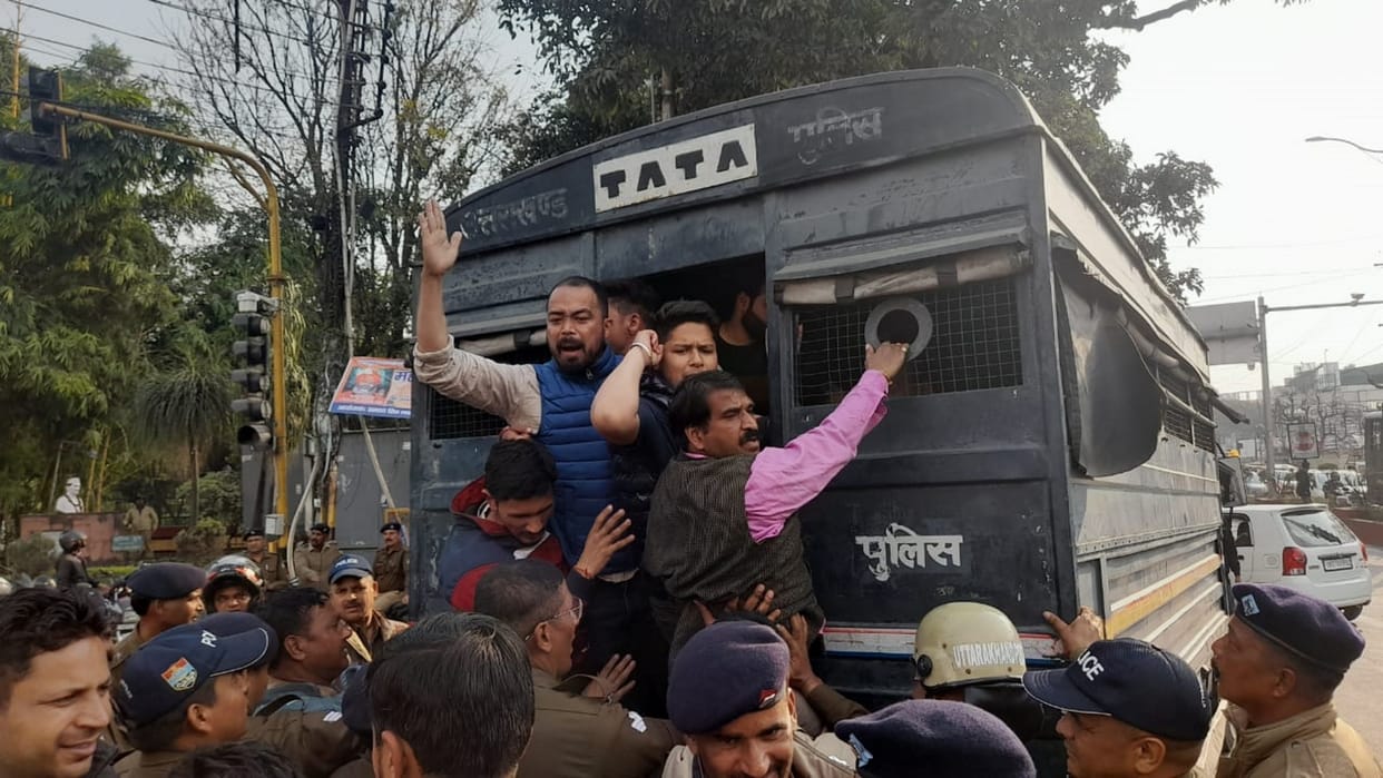 Arrested candidates allowed to appear in examination now they are demanding release of their colleagues