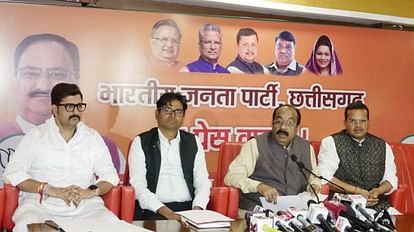'भूपेश करवा रहे रक्तपात': अरुण साव बोले- भाजपा कार्यकर्ताओं की टारगेट किलिंग करा रही कांग्रेस, सुनियोजित साजिश पत्रकार वार्ता में मीडिया से बात करते भाजपा प्रदेश अध्यक्ष अरुण साव।