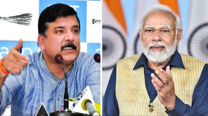 AAP leader Sanjay Singh accused PM Modi of calling ED an extortion department uring press conference