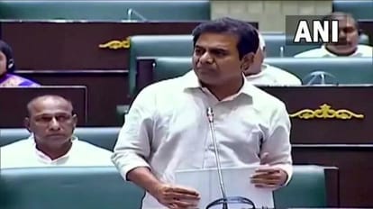 Telangana: BRS नेता केटी रामाराव ने भाजपा पर साधा निशाना, कहा- हम शिलान्यास की बात करते हैं, वे कब्र खोदने की तेलंगाना के मंत्री केटी रामाराव।