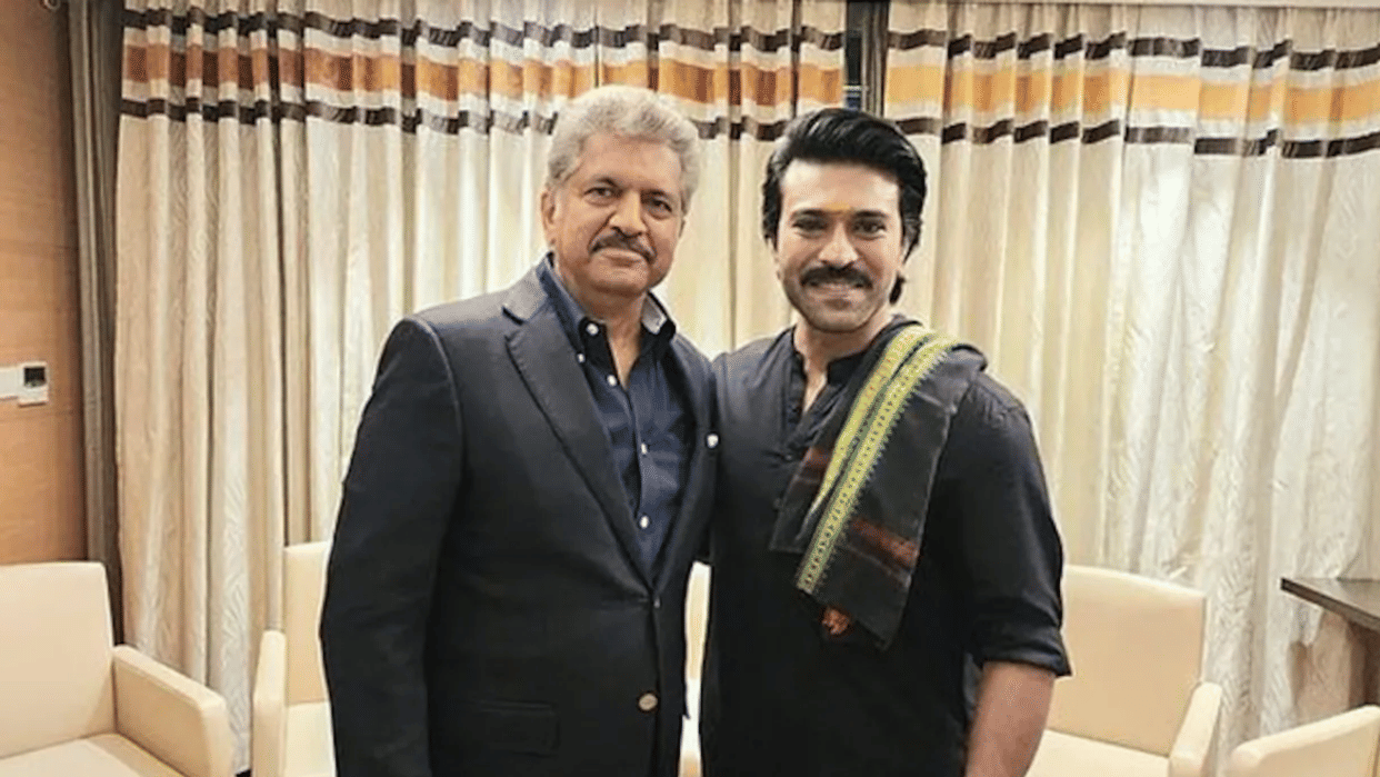 Ram Charan Anand Mahindra Dance Steps on RRR Natu Natu Song Video Goes viral on  social media