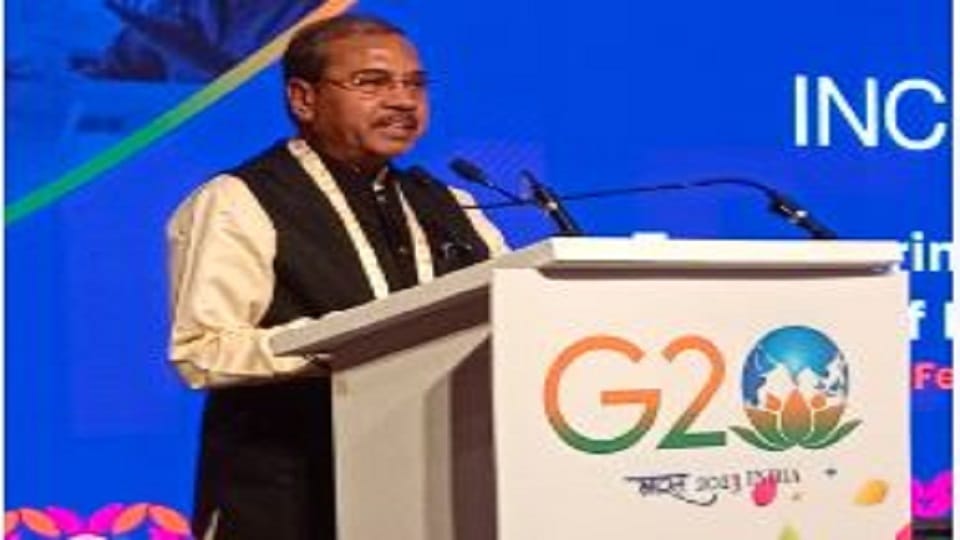 Union Minister of State Dr. Munjpara Mahendra Bhai addressed the second day of G-20 Agra Summit