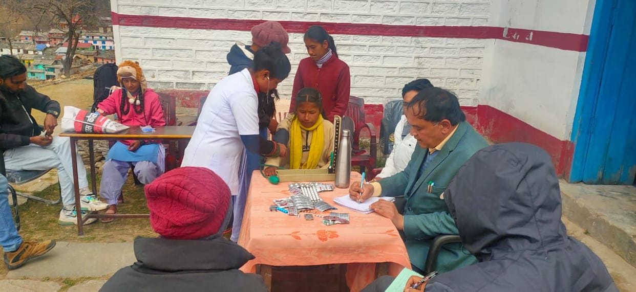 Health Camp In Khati Village
