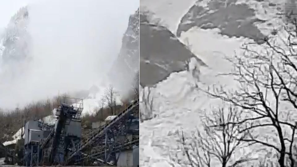 Glacier Break In Chamoli: Glacier broken near Lambagarh on Joshimath Badrinath Highway