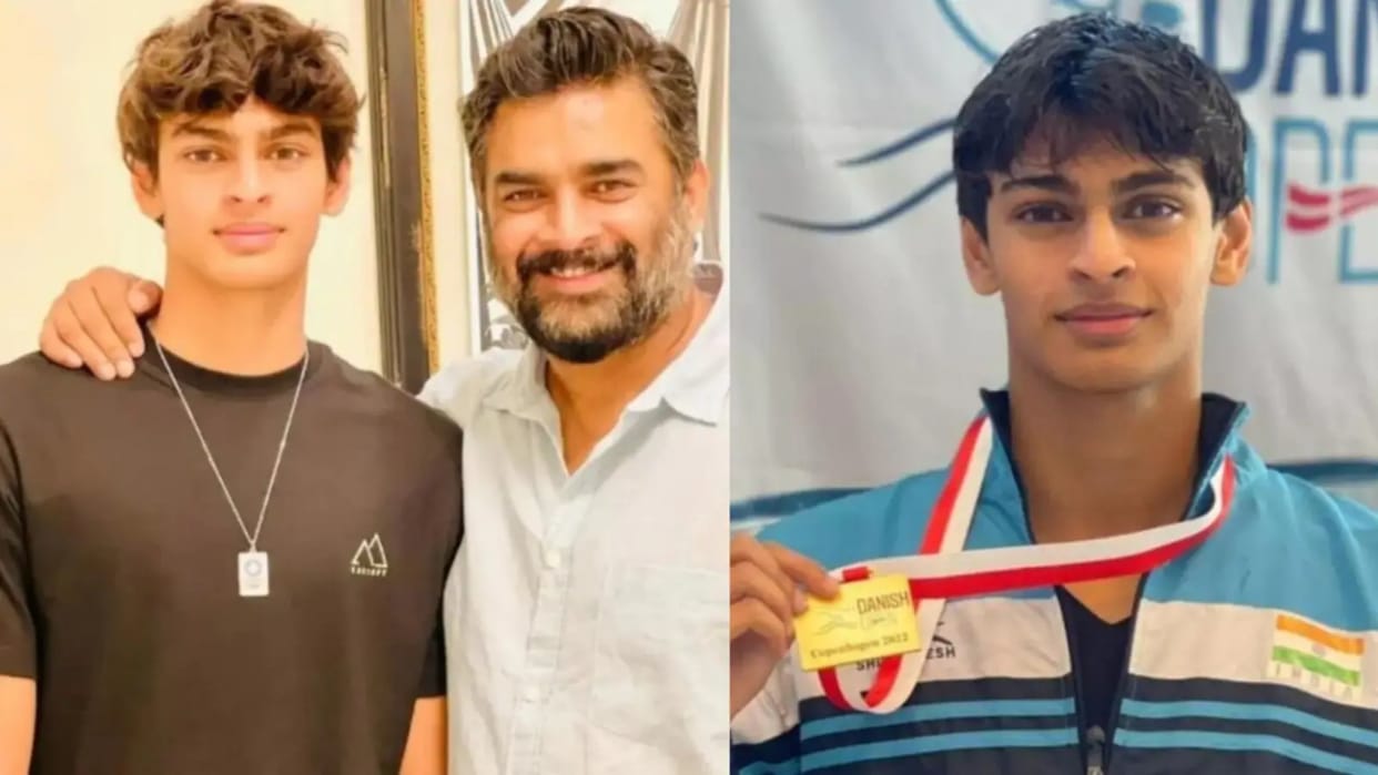 R Madhavan Feeling proud About his son Vedaant wins 5 Gold 2 Silver medals Shared the news on twitter