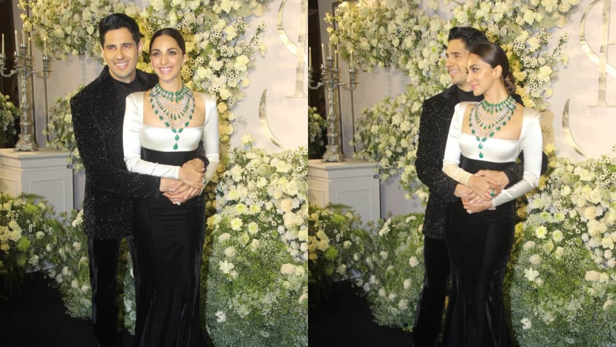 Sidharth malhotra kiara advani wedding reception party in Mumbai updates see couple glamorous pic goes viral