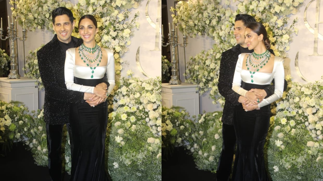 Sidharth malhotra kiara advani wedding reception party in Mumbai updates see couple glamorous pic goes viral