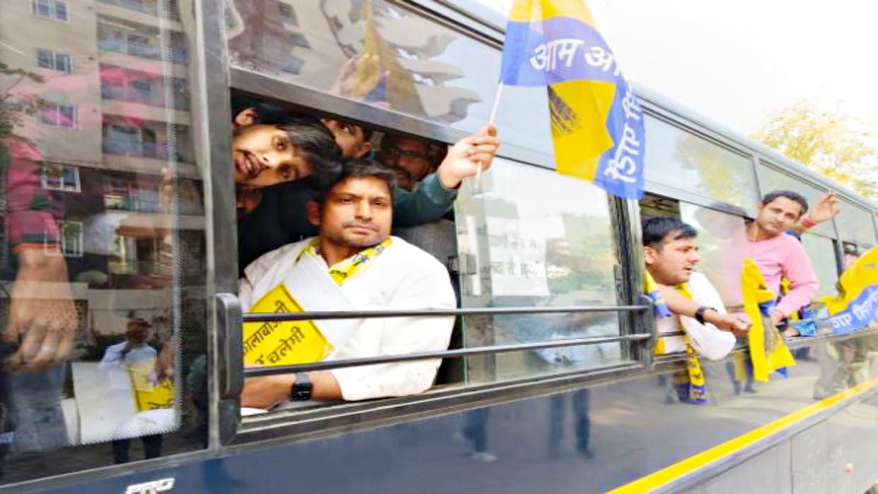 AAP in-charge Vinay Mishra said that BJP and Congress carried out the attack