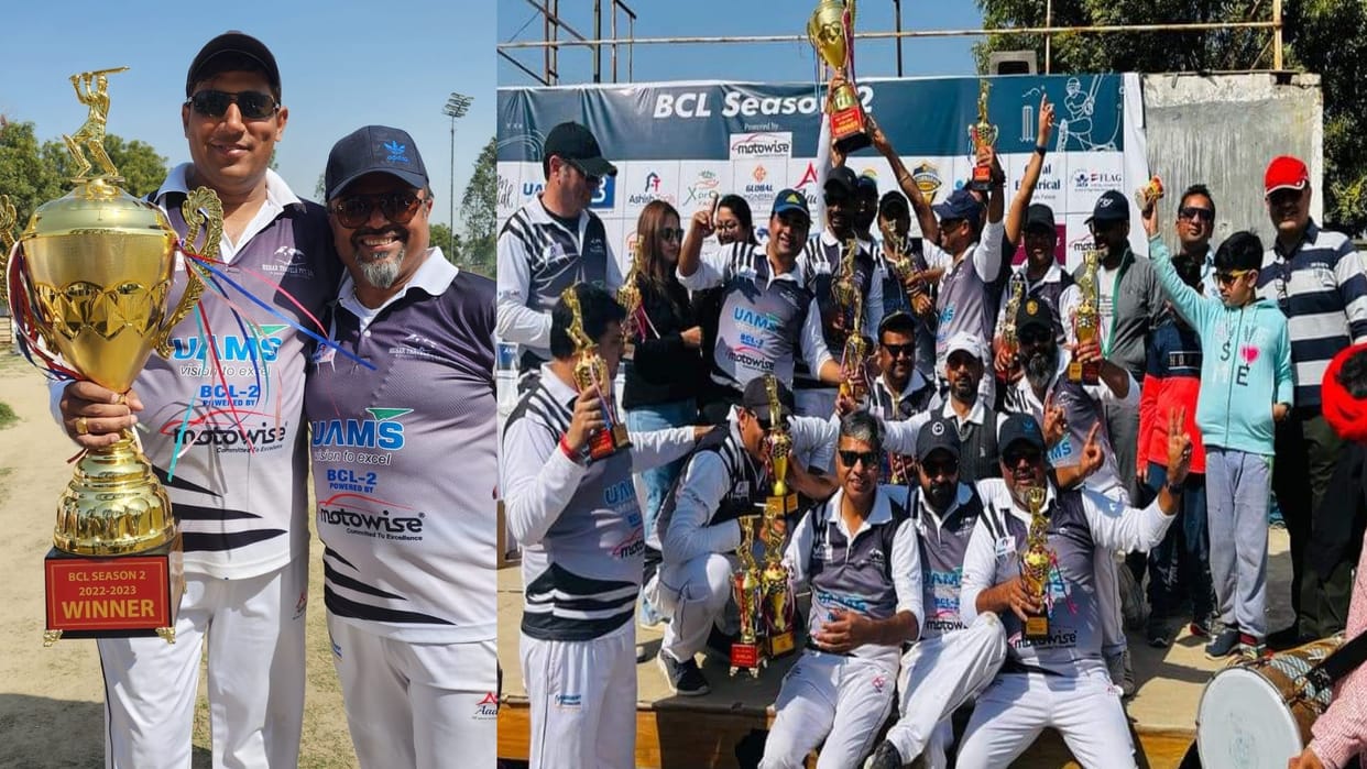 Noida BNI olumpus wins bni creacket league trophy