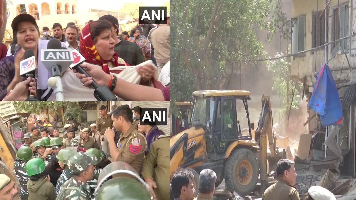 Mehrauli DDA anti encroachment drive continues for fourth day bulldozer in action read all updates