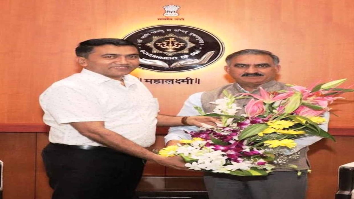 CM sukhvinder Sukhu said – Himachal and Goa will cooperate in promoting tourism